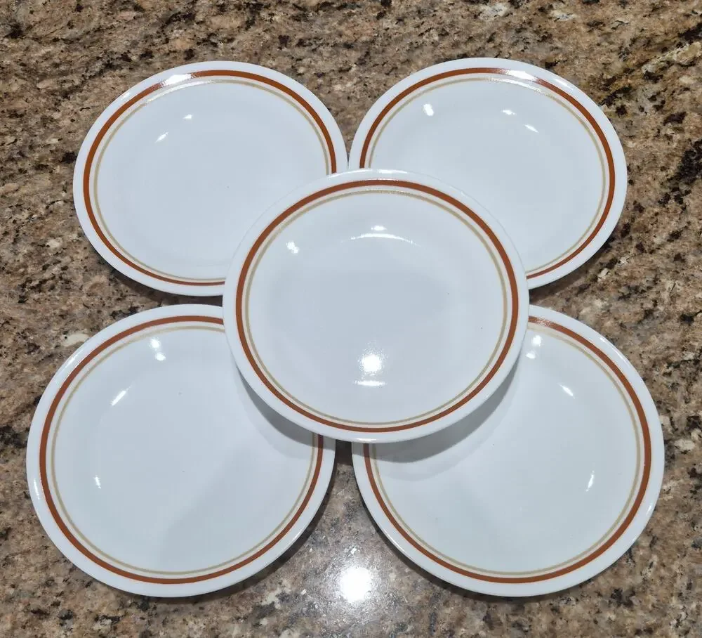 Corelle Cinnamon Chestnut 6 3/4” Bread & Butter Dessert Plates (Qty 5)